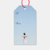 メリークリスマス!雪だるまギフトラベル ギフトタグ (裏面)