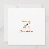 メリークリスマス+雪だるまデザイン (裏面)