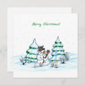 メリークリスマス！雪だるま (正面/裏面)