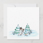 メリークリスマス！雪だるま (裏面)