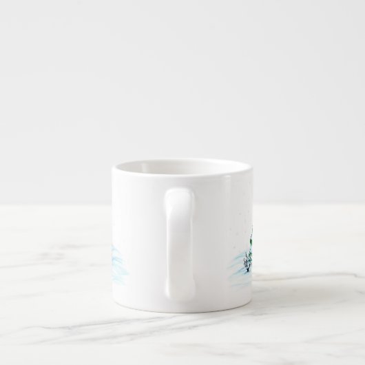 メリークリスマス!雪だるま エスプレッソカップ (裏面)