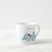 メリークリスマス!雪だるま エスプレッソカップ (正面右)