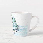 メリークリスマス!雪だるま カフェラテマグ (右)