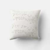 メリークリスマス，雪だるま，キラキラ，白 クッション (裏面)