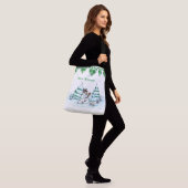メリークリスマス!雪だるま クロスボディバッグ (モデル)