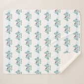 メリークリスマス！雪だるま シェルパブランケット (正面(横))