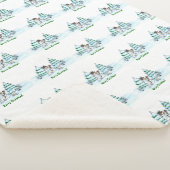 メリークリスマス！雪だるま シェルパブランケット (3/4)