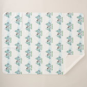 メリークリスマス！雪だるま シェルパブランケット (正面(横))