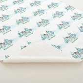 メリークリスマス！雪だるま シェルパブランケット (3/4)