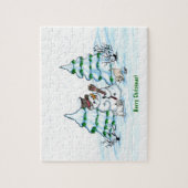 メリークリスマス！雪だるま ジグソーパズル (縦)