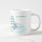 メリークリスマス！雪だるま ジャンボコーヒーマグカップ (右)