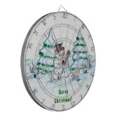 メリークリスマス！雪だるま ダーツボード (正面左)