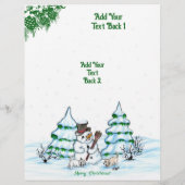 メリークリスマス!雪だるま チラシ (裏面)