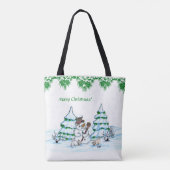 メリークリスマス!雪だるま トートバッグ (裏面)