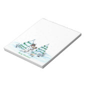 メリークリスマス!雪だるま ノートパッド (回転)