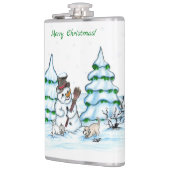 メリークリスマス！雪だるま フラスク (左)