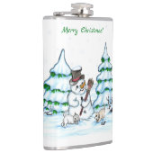 メリークリスマス！雪だるま フラスク (右)