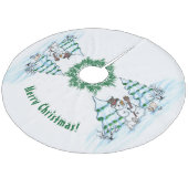 メリークリスマス！雪だるま フリース ツリースカート (アングル)