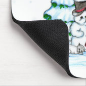 メリークリスマス!雪だるま マウスパッド (コーナー)