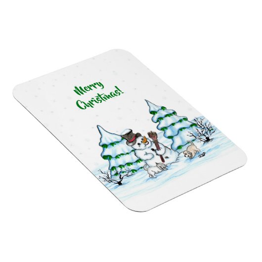 メリークリスマス!雪だるま マグネット (右側)