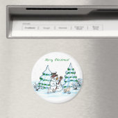 メリークリスマス！雪だるま マグネット (インサイチュ (食洗機))