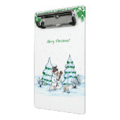 メリークリスマス！雪だるま ミニクリップボード (アングル2)