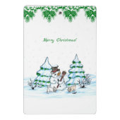 メリークリスマス！雪だるま ミニクリップボード (裏面)