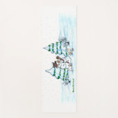 メリークリスマス！雪だるま ヨガマット (正面)