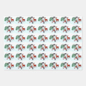 メリークリスマス!雪だるま ラッピングペーパーシート (正面3)