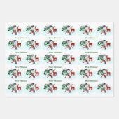 メリークリスマス!雪だるま ラッピングペーパーシート (正面)