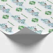 メリークリスマス！雪だるま ラッピングペーパー (角)