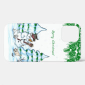 メリークリスマス！雪だるま Case-Mate iPhoneケース (裏面 (横))