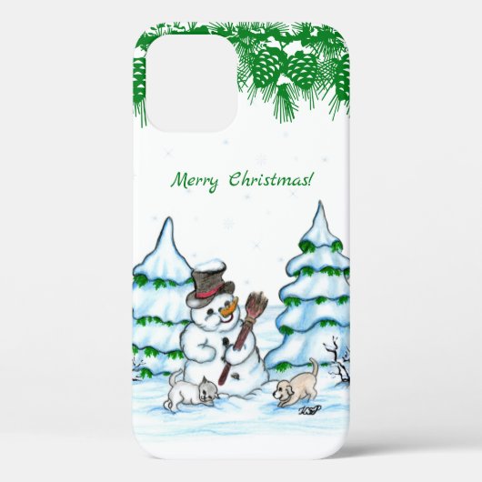 メリークリスマス！雪だるま Case-Mate iPhoneケース (裏面)