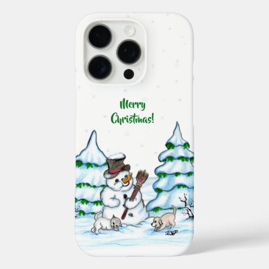 メリークリスマス!雪だるま Case-Mate iPhoneケース (裏面)