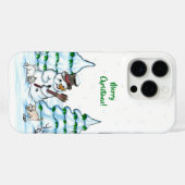 メリークリスマス!雪だるま Case-Mate iPhoneケース (裏面 (横))