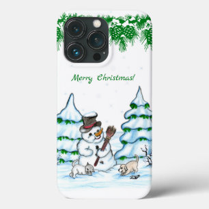 メリークリスマス!雪だるま iPhone 13 PROケース