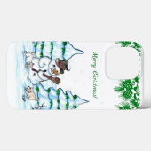 メリークリスマス!雪だるま Case-Mate iPhoneケース (裏面 (横))