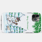メリークリスマス!雪だるま Case-Mate iPhoneケース (裏面(横))