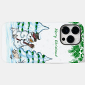 メリークリスマス!雪だるま Case-Mate iPhoneケース (裏面 (横))