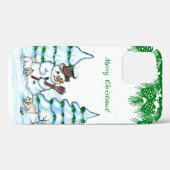 メリークリスマス!雪だるま Case-Mate iPhoneケース (裏面 (横))