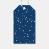 メリークリスマス 雪と星のホリデーギフトタグ ギフトタグ (裏面)