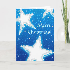 メリークリスマス |雪の多い青い星 シーズンカード