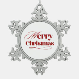 メリークリスマス 雪の結晶 オーナメント