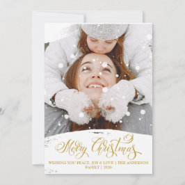 メリークリスマス 雪の降るオーバーレイ写真スクリプト シーズンカード