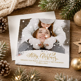 メリークリスマス 雪の降るオーバーレイ 写真スクリプト シーズンカード