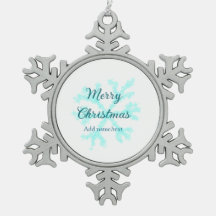 メリークリスマス 青い雪の結晶 ギラギラ輝く