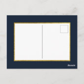 メリークリスマス! |青エレガントと金ゴールド4の写真 ポストカード (裏面)