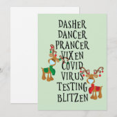 メリークリスマス　面白いトナカイの名前２０２０ シーズンカード (正面/裏面)