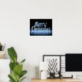 メリークリスマス 高級タイポグラフィポスターペーパー H45 ポスター (ホームオフィス)
