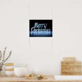 メリークリスマス 高級タイポグラフィポスターペーパー H45 ポスター (キッチン)